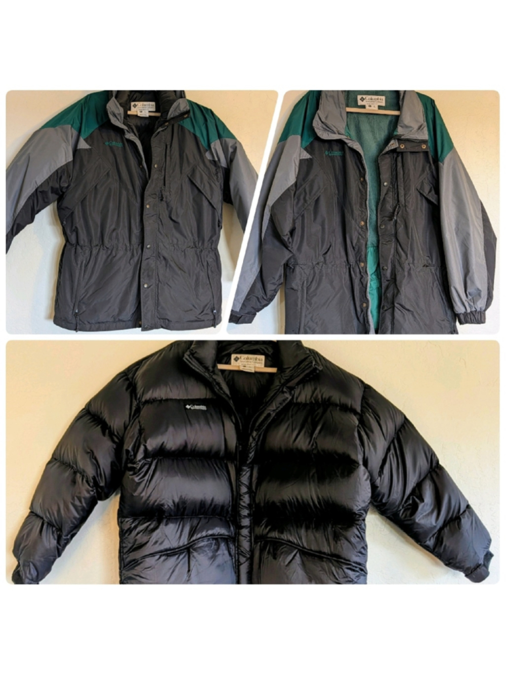 VTG Columbia Williwaw Men's Ski Jacket Down Puffer and Shell 3 in 1 Gorpcore